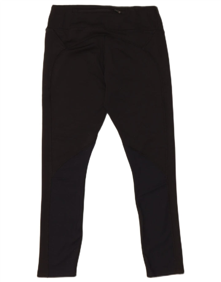Nike Damen Dri Fit Crop Leggings UK 10 Small Schwarz Polyester