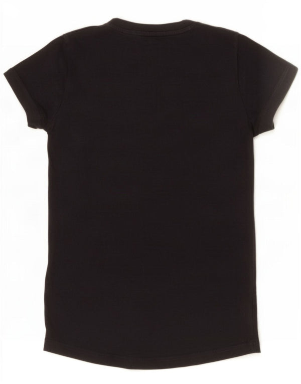 Adidas Mädchen Graphic T-Shirt Top 13–14 Jahre, schwarze Baumwolle
