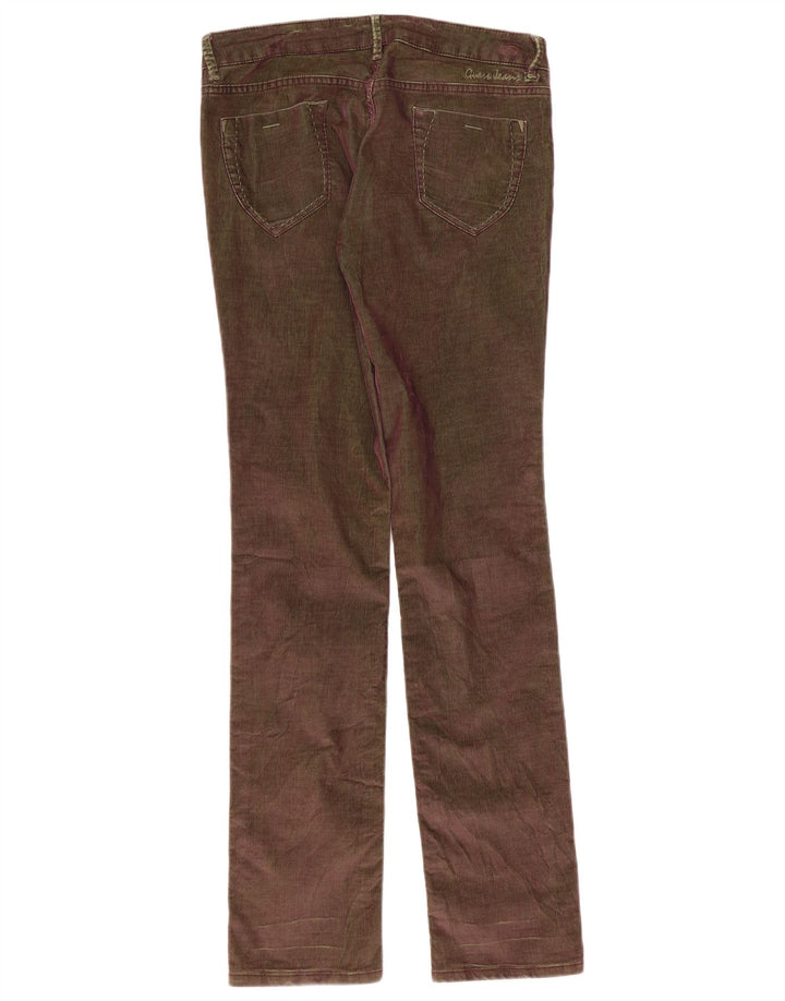 Guess Damen Slim Cordhose W34 L34 Braun