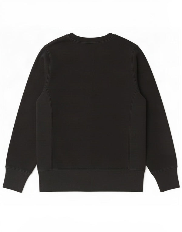 Champion Damen Reverse Weave Sweatshirt Pullover UK 10 Small Schwarz Baumwolle
