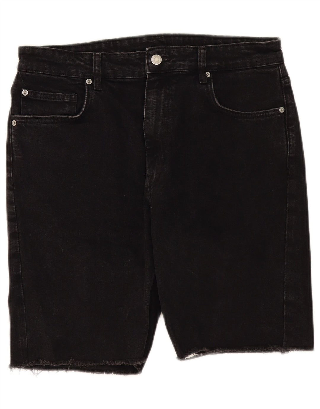 Zara Herren Jeansshorts EU 42 Large W32 Schwarz
