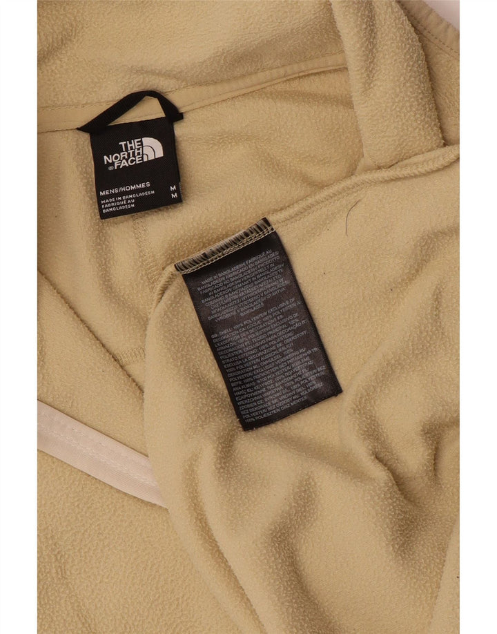 The North Face Herren-Fleecepullover mit Reißverschluss am Hals, mittelbeigefarbenes Polyester