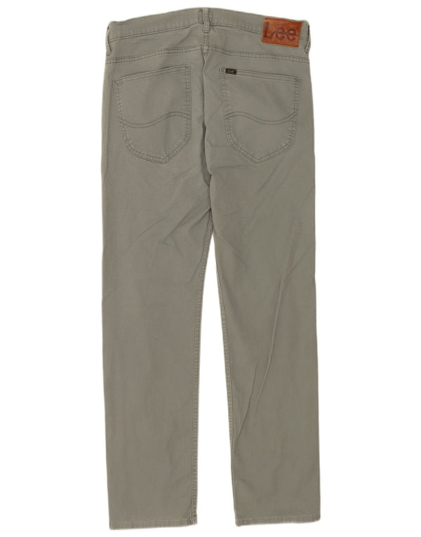 Lee Herren Powell Slim Freizeithose W33 L29 Grüne Baumwolle