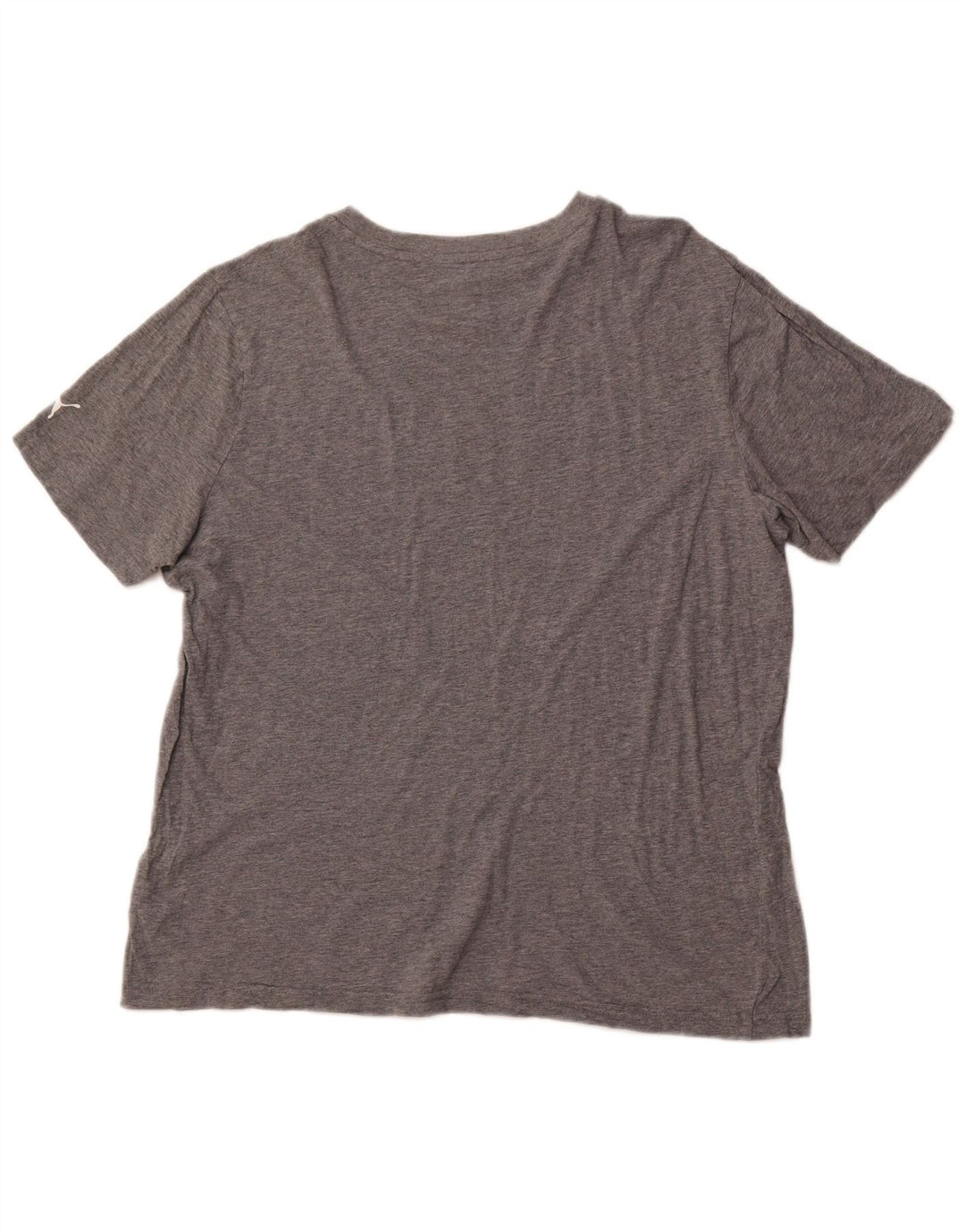 PUMA Damen Grafik T-Shirt Top UK 16 Large Grau Baumwolle