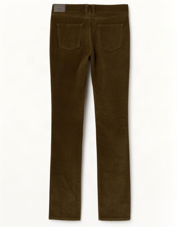Zara Damen Slim Velour Freizeithose EU 36 XS W26 L33 Khaki