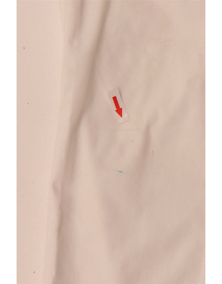 Guess Damen Slim-Cropped-Hose W28 L25 Weiße Baumwolle
