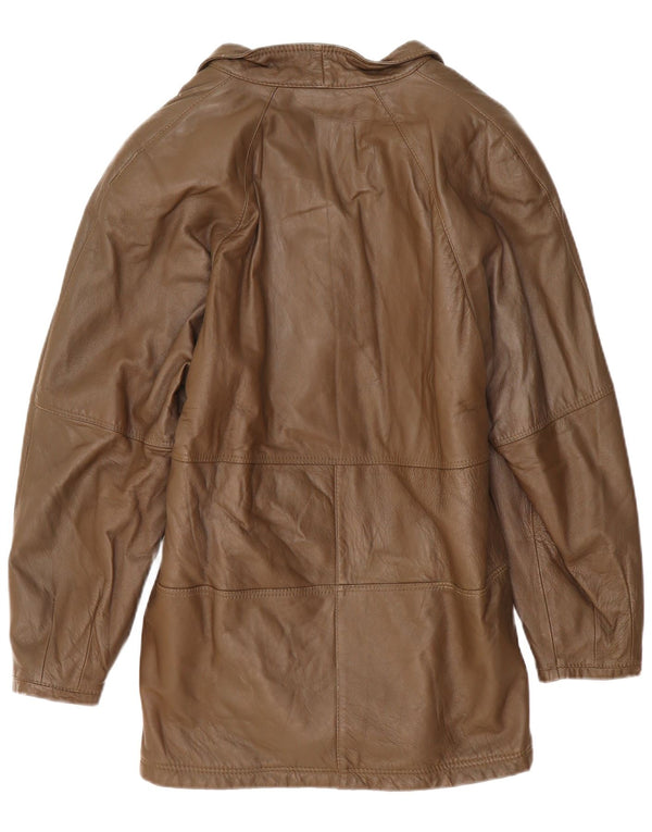 Vintage Damen Lederjacke UK 16 Large Braun