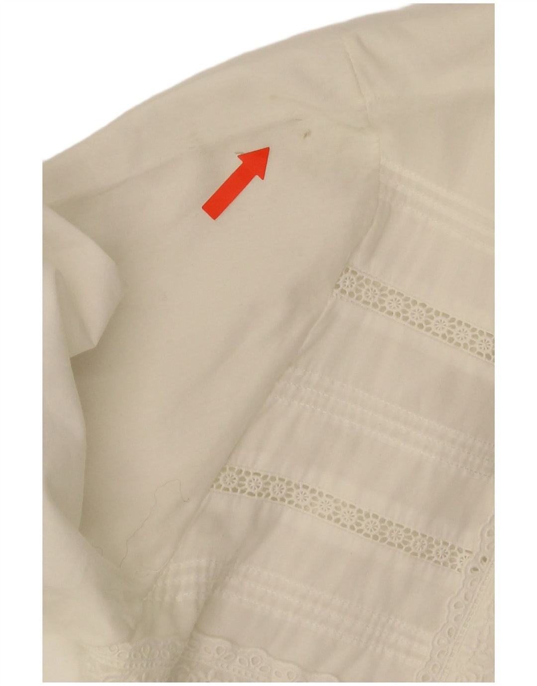 Gossl Damen-Cardigan-Oberteil mit kurzen Ärmeln, EU 40, Mittelweiß mit Blumenmuster