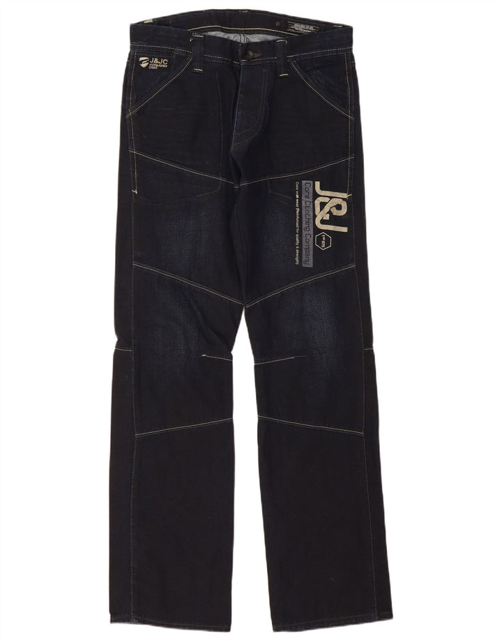 Jack & Jones Herren Graphic Straight Jeans W32 L34 Marineblau