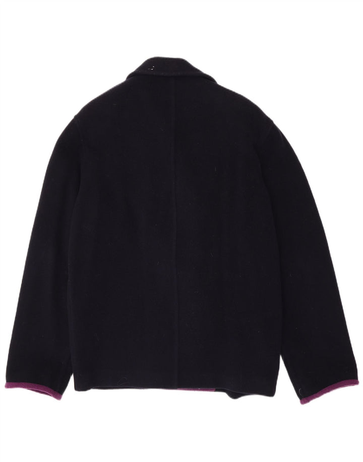 Ferre Damen Pea Coat UK 14 Large Marineblau