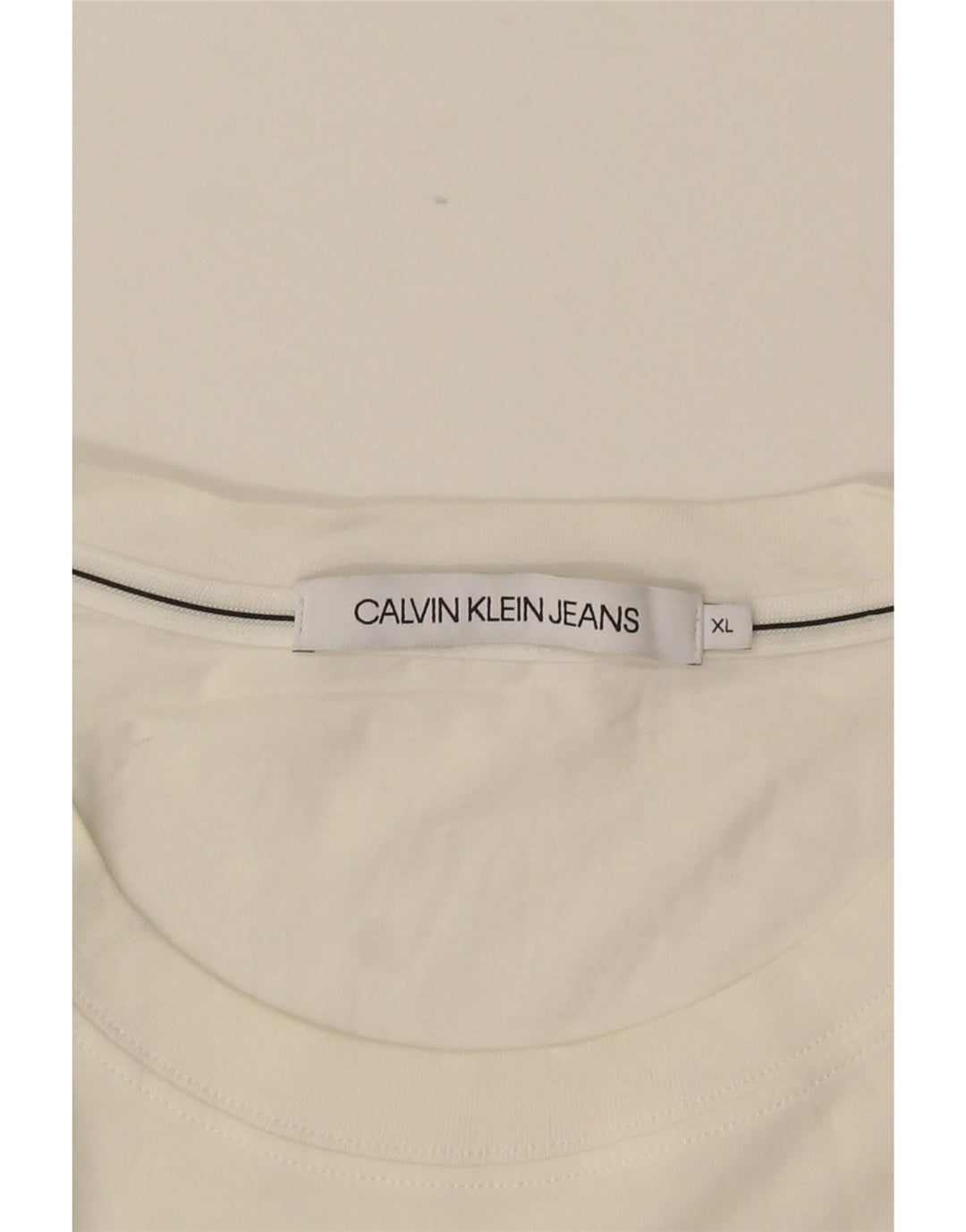 Calvin Klein Jeans Herren Grafik T-Shirt Top XL Weiß