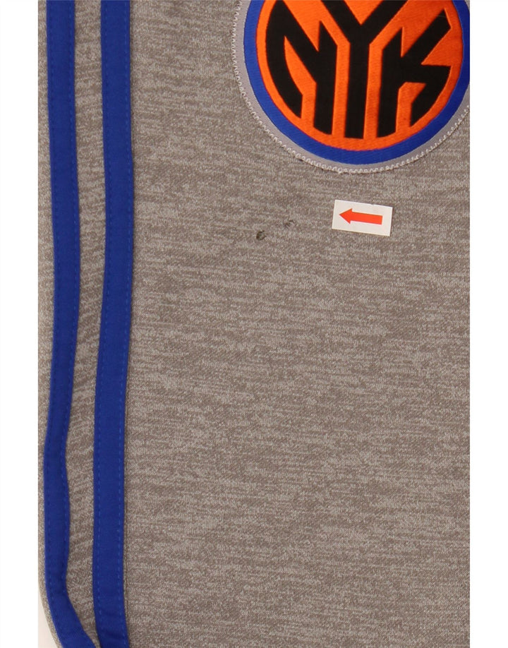 ADIDAS Mens New York Knicks Tracksuit Trousers Joggers Medium  Grey Vintage Adidas and Second-Hand Adidas from Messina Hembry 