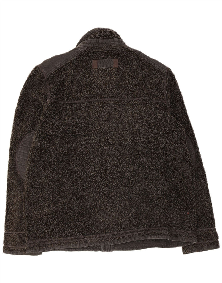 Fat Face Herren Fleecejacke UK 42 XL Schwarz Polyester