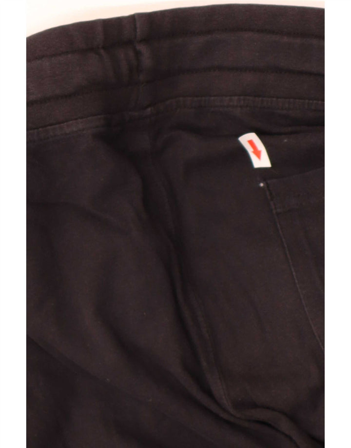 Ellesse Womens Graphic Trainingshose UK 8 Small Schwarz Baumwolle