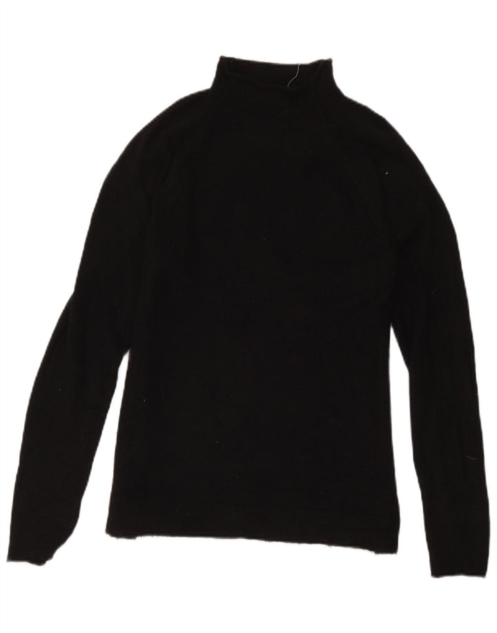 Gap Rollkragenpullover für Damen, Gr. 10, Größe S, Schwarz, Merinowolle