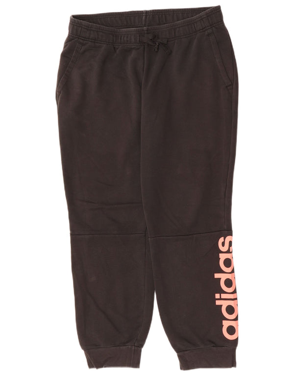 ADIDAS Damen Graphic Trainingshose Jogger UK 20/22 XL Schwarz Baumwolle