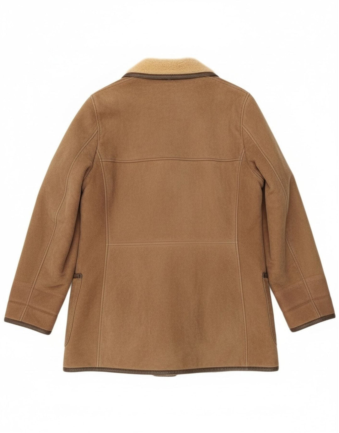 Vintage Damen Lammfellmantel UK 16 Large Beige