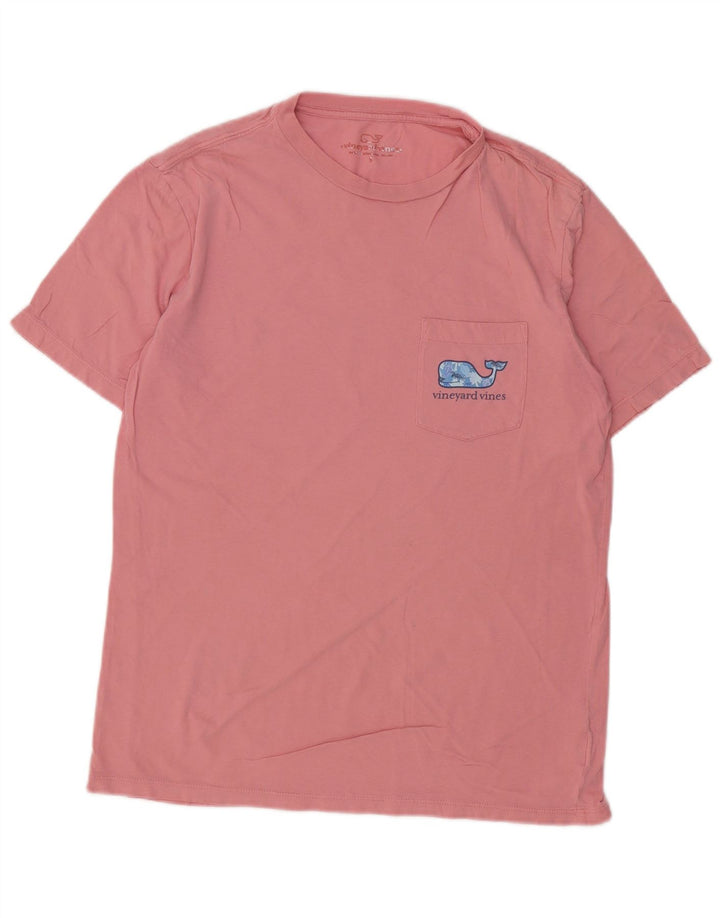 VINEYARD VINES Herren-T-Shirt mit Grafik, Größe S, rosa Baumwolle