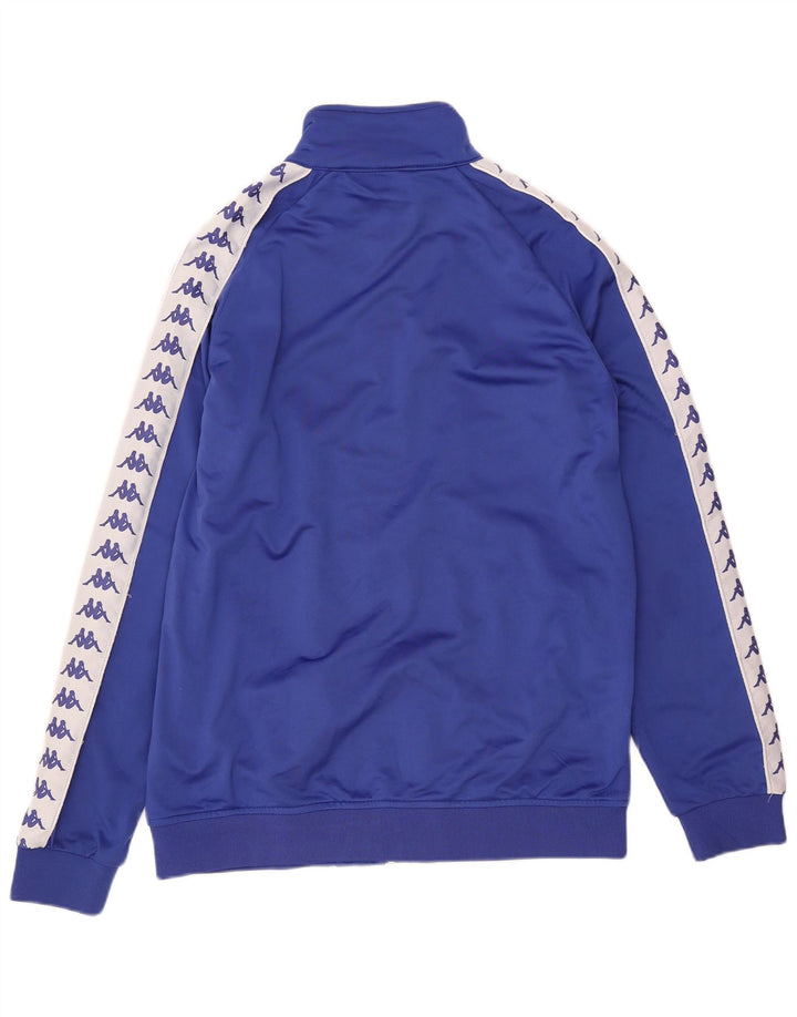 Kappa Herren-Trainingsanzug mit grafischem Oberteil, 2XL, Blau, Farbblock