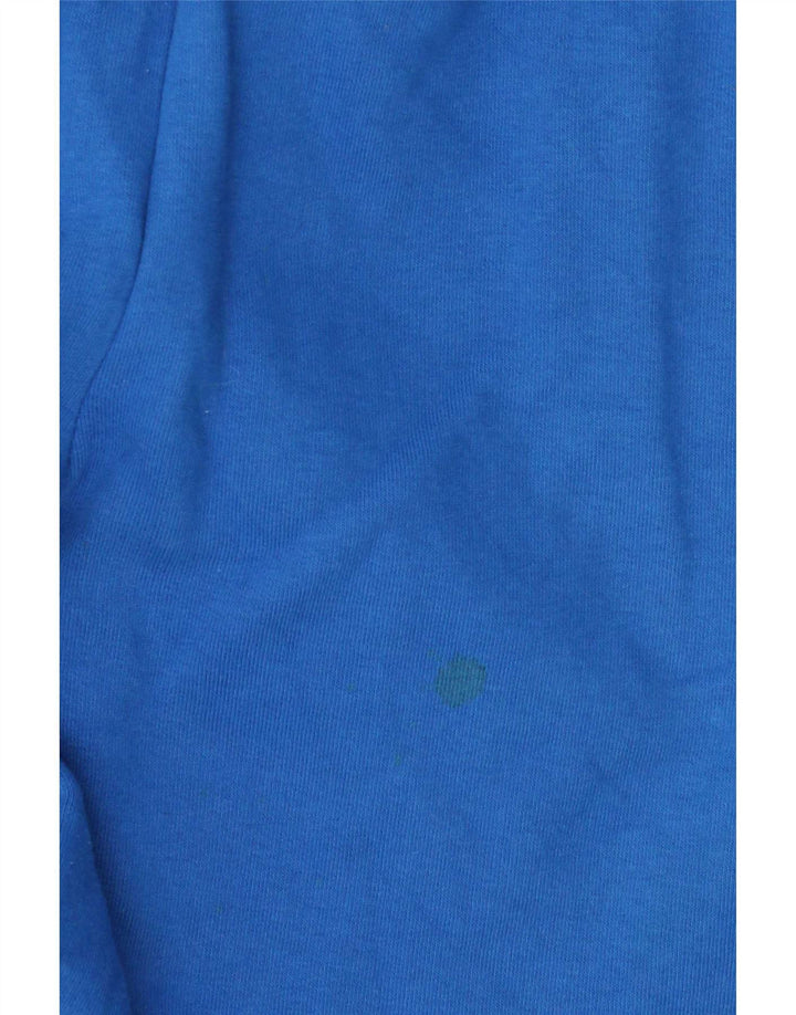 Ellesse Herren-Trainingsanzughose mit grafischem Muster, mittelblaue Baumwolle