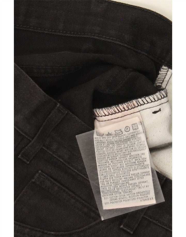 Levi's Damen Straight Jeans W32 L28 Schwarze Baumwolle