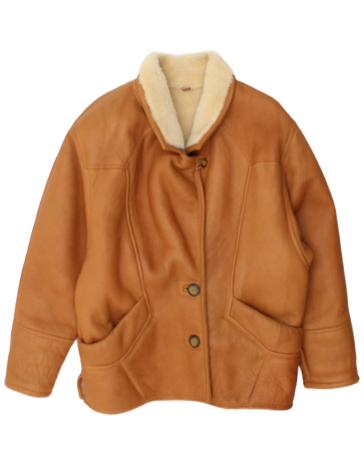 Suprema Damen Shearling-Jacke IT 44 Medium Beige Shearling