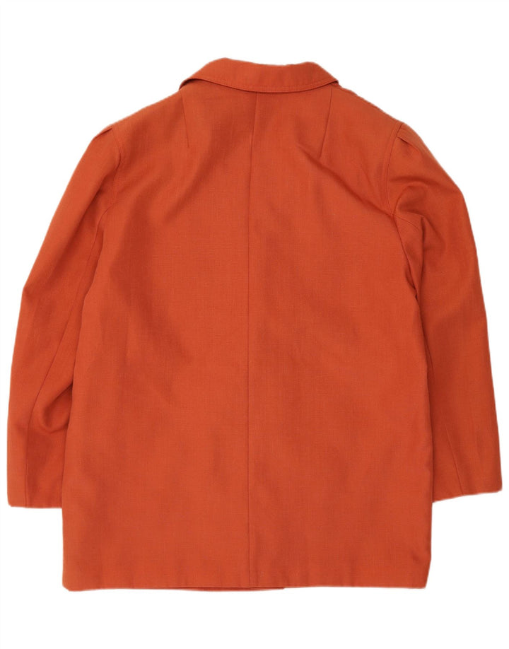 NINO Damen Zweireiher-Blazer-Jacke, UK 16, Größe L, Orange, Polyester