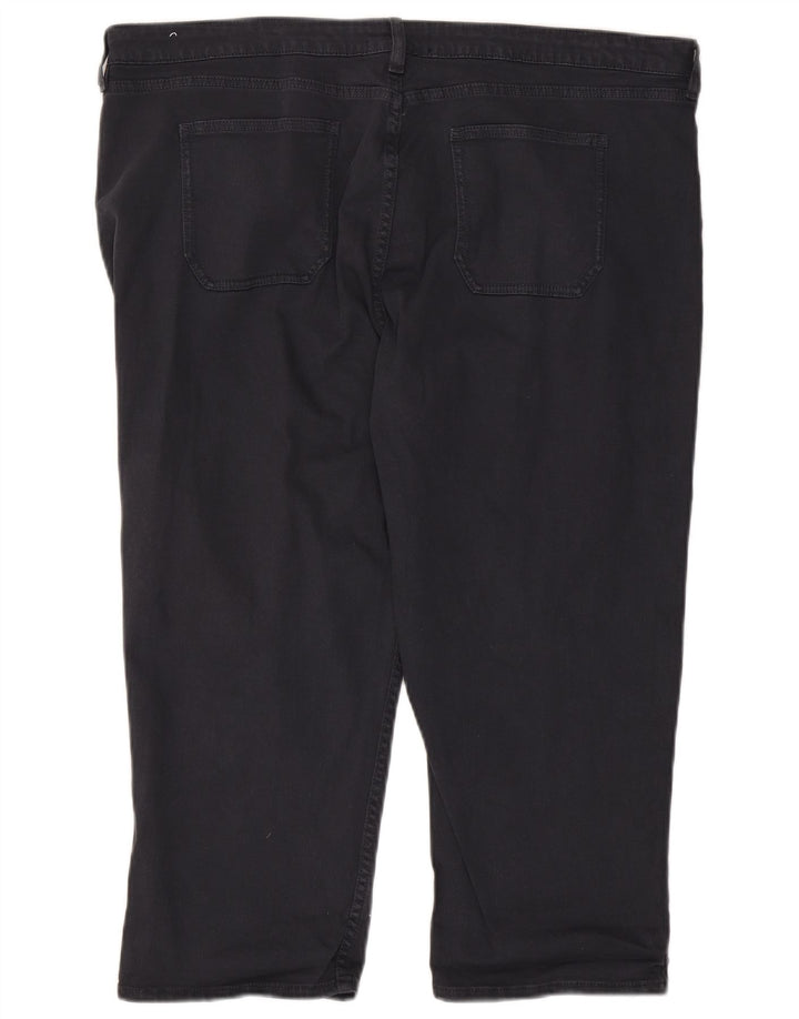 Fat Face Capri-Jeans für Damen, UK 20, 2XL, W40, L21, schwarze Baumwolle