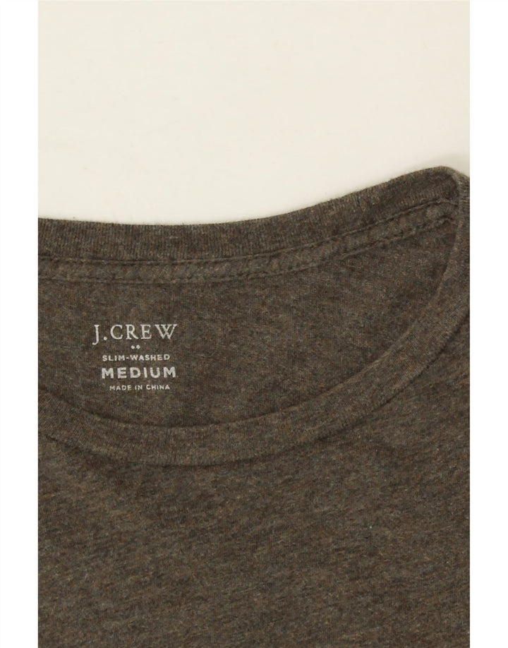 J. CREW Mens Top Long Sleeve Medium Brown Colourblock Cotton Vintage J. Crew and Second-Hand J. Crew from Messina Hembry 