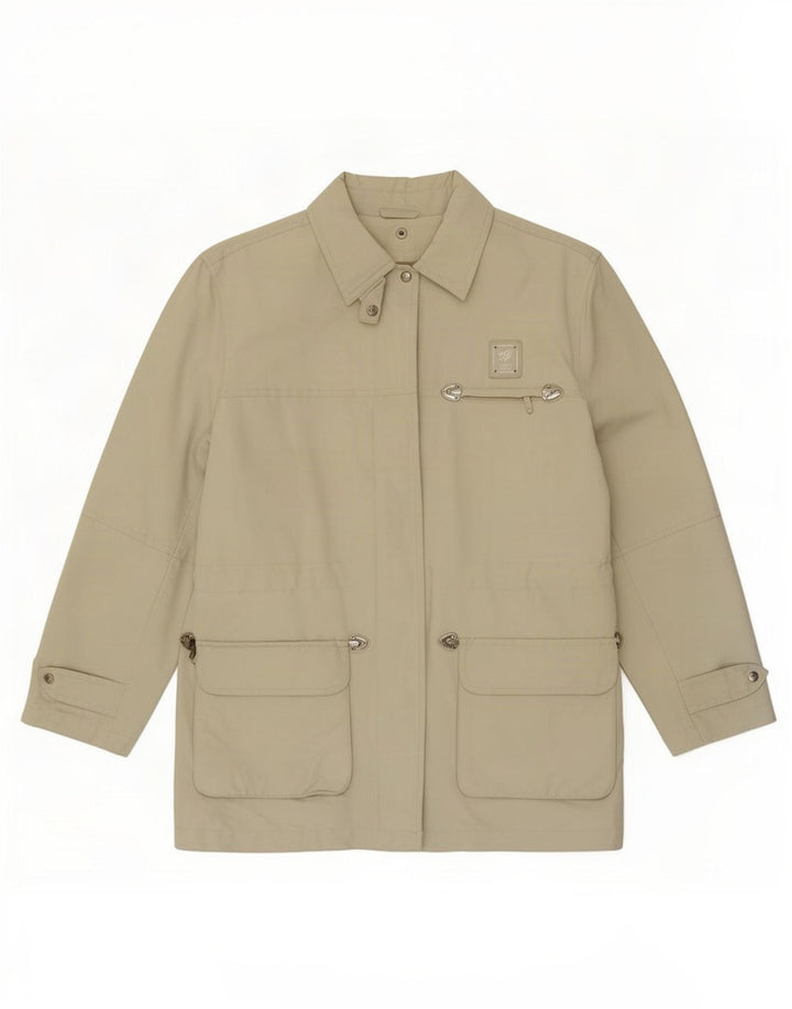 Piero Guidi Damen Utility-Jacke UK 12 Medium Beige Nylon