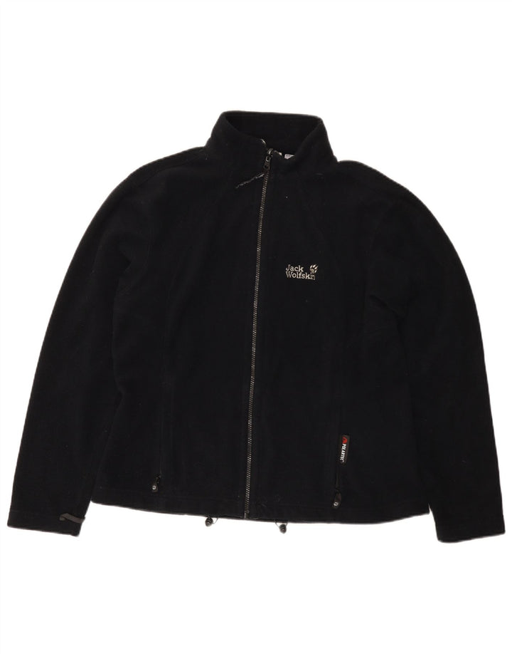 Jack Wolfskin Damen Liner Fleecejacke UK 16 Large Schwarz Polyester