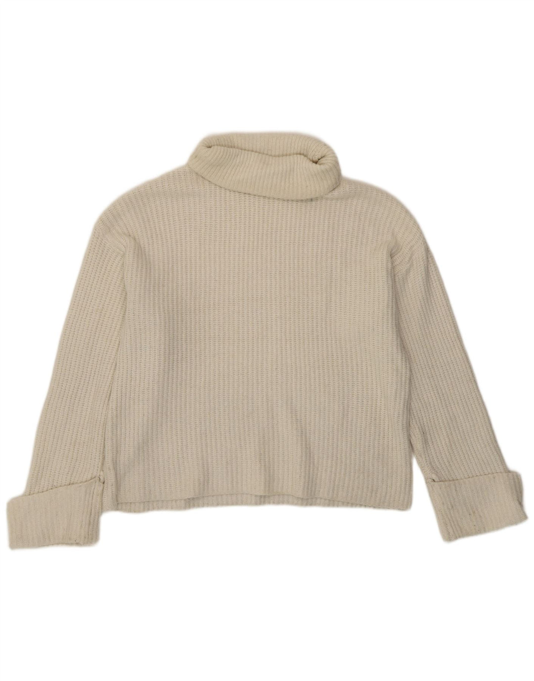 Marks & Spencer Herren-Pullover mit Rollkragen, Größe S, gebrochenes Weiß, Polyamid