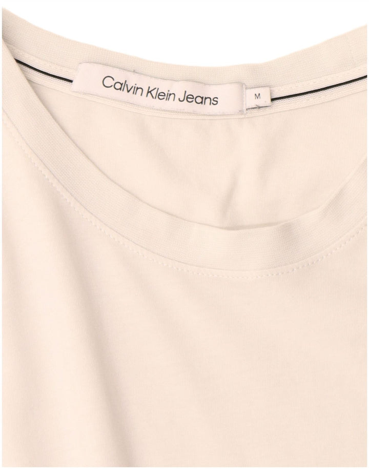 Calvin Klein Jeans Herren T-Shirt Top Mittelweiße Baumwolle