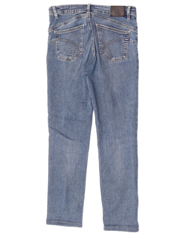 Gas Damen Slim Jeans W27 L26 Blaue Baumwolle
