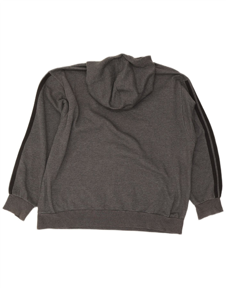 Adidas Herren Kapuzenpullover 3XL Grau Baumwolle