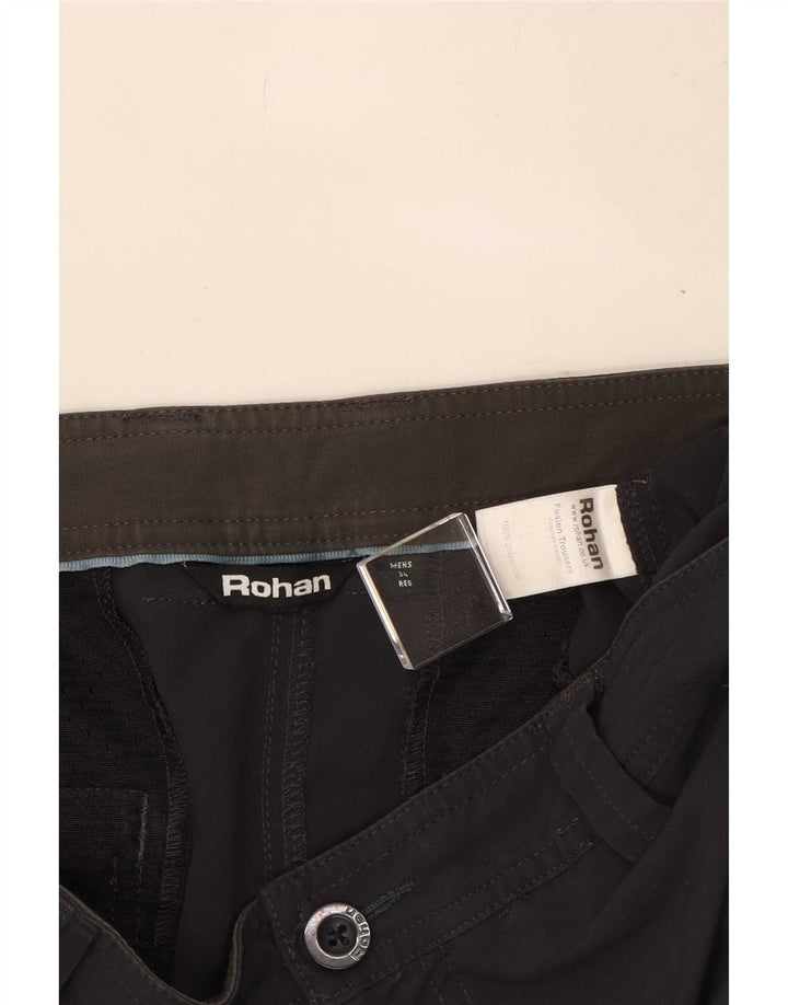 Gerade Chino-Hose für Herren von Rohan, W34, L31, Grau, Polyamid