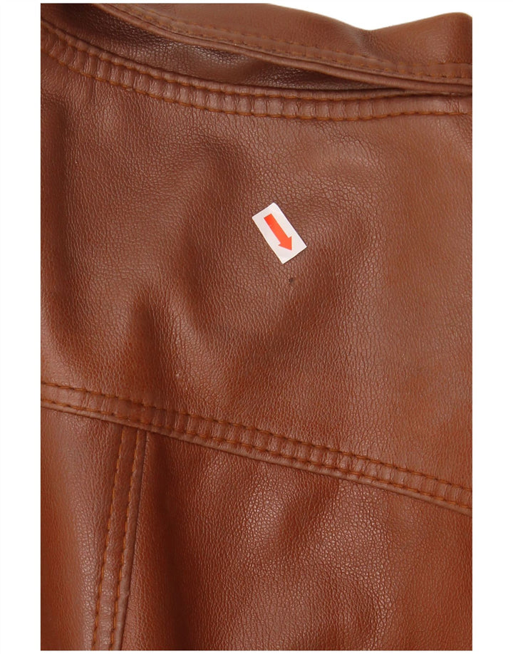 Vintage Herren Lederjacke UK 38 Mittelbraun