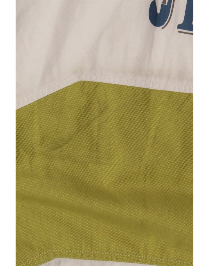 JECKERSON Herren Grafik-Kurzarmhemd XL Blau Farbblock