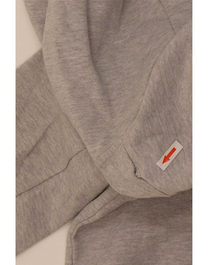 Zara Herren-Kapuzenpullover mit Reißverschluss, klein, grau meliert