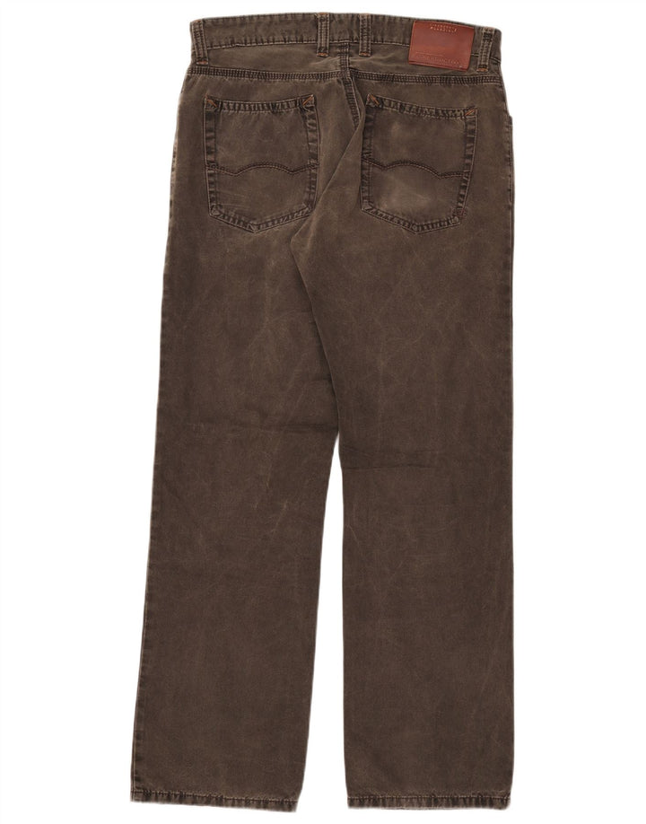 Camel Active Herren Straight Jeans W33 L32 Khaki Baumwolle