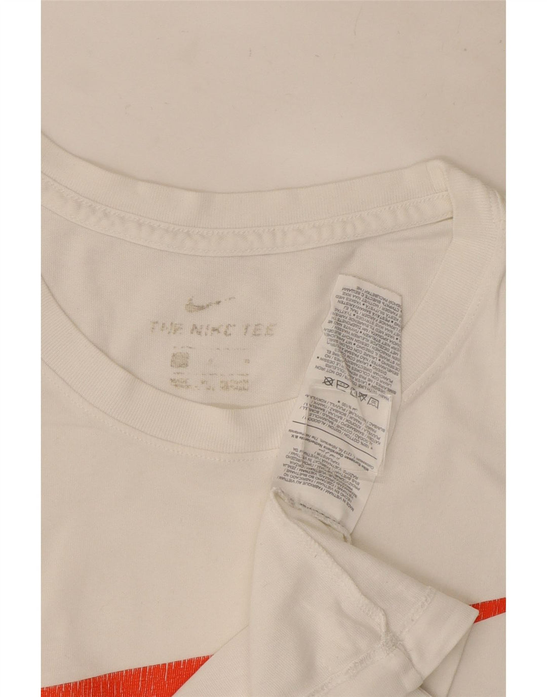 Nike Herren-T-Shirt mit Grafik, Größe L, aus weißer Baumwolle
