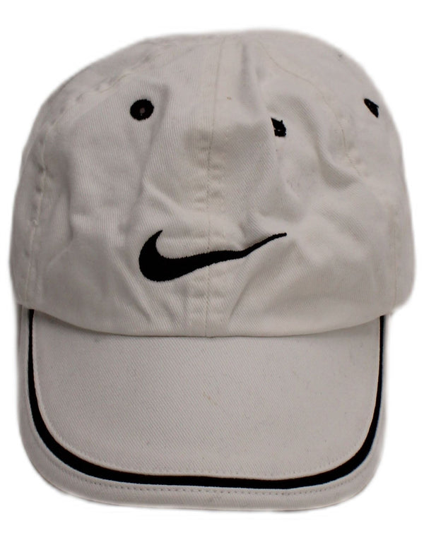 Nike Baseballkappe für Jungen, 7–8 Jahre, Größe S/M, weiße Baumwolle