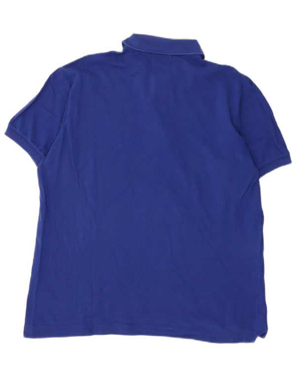 Lacoste Mens Polo Shirt Size 5 Large Blue Cotton