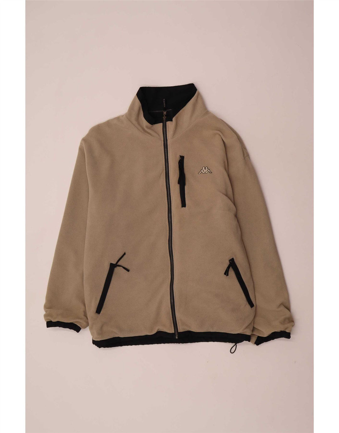 Kappa Herren Wendejacke UK 42 XL Schwarz Polyester
