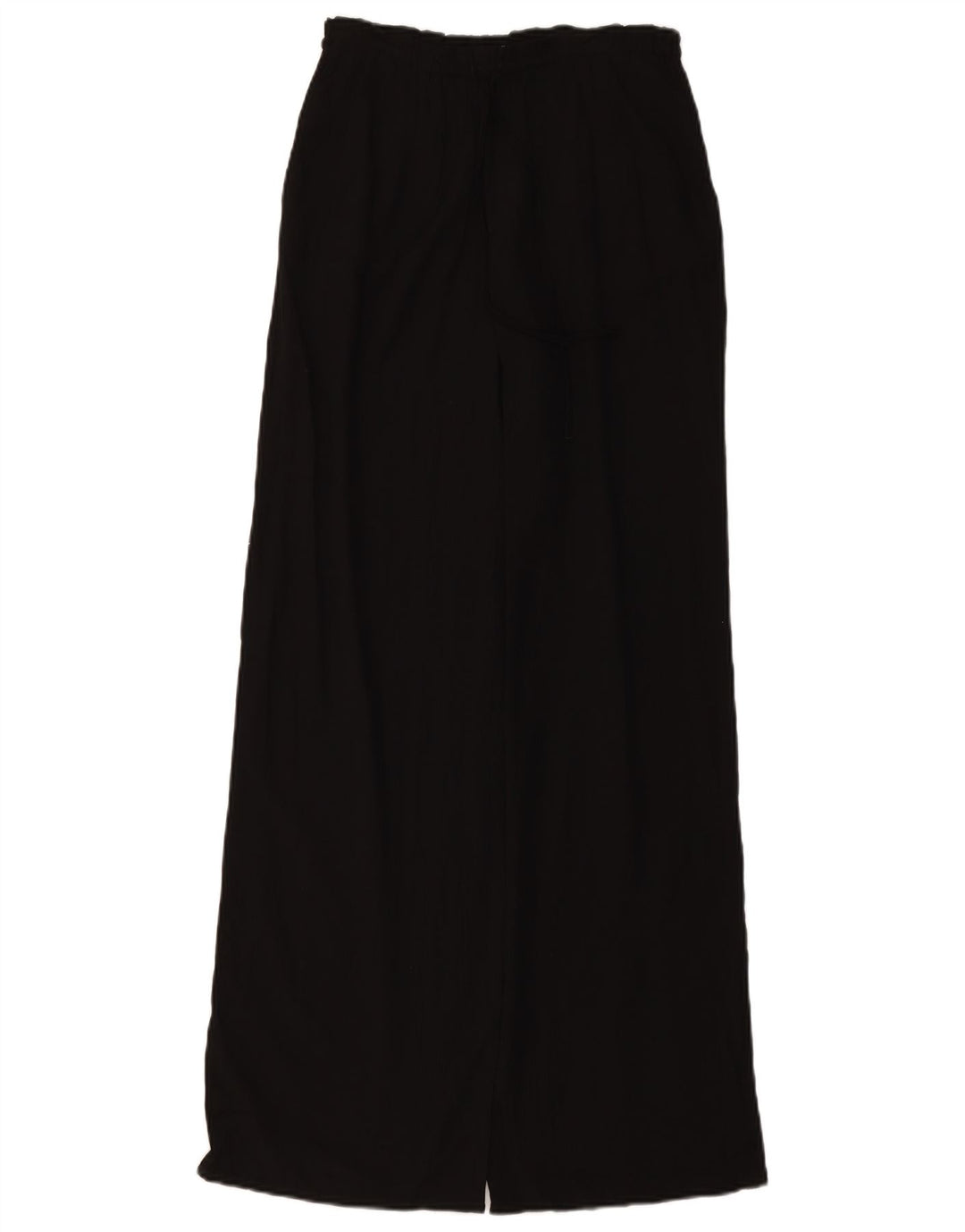 ZARA Damen Hose mit hoher Taille und weitem Bein, UK 4 XS W24 L11 Schwarz