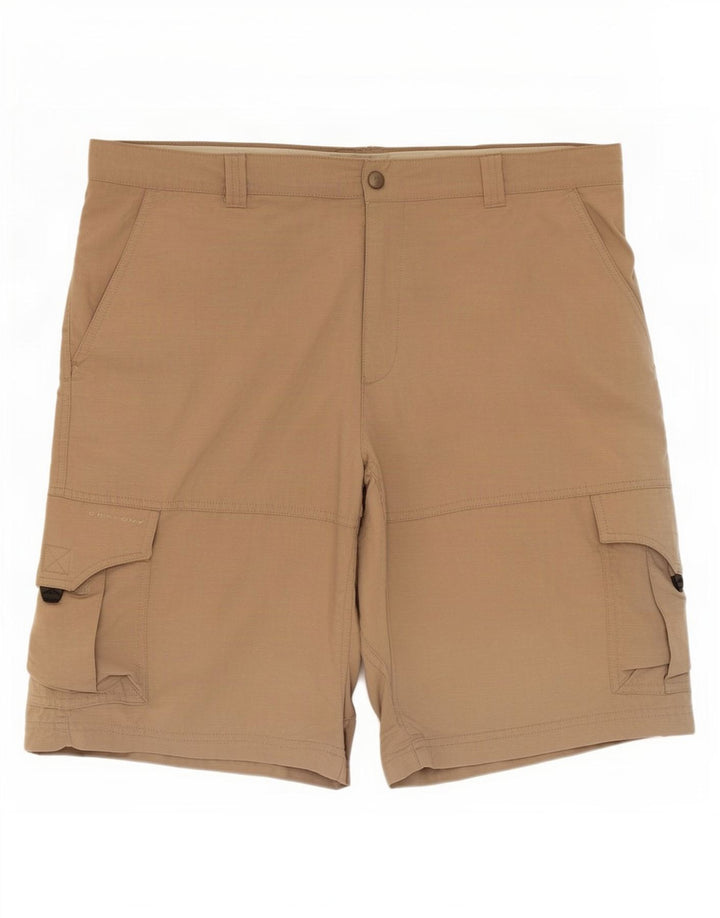 Columbia Herren Cargo-Shorts W36, großes braunes Nylon