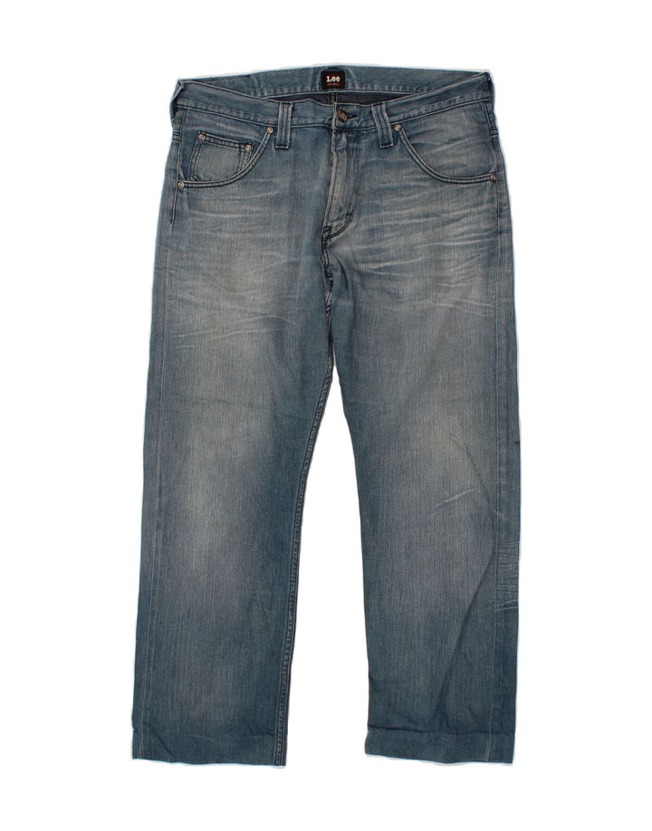 LEE Womens Clark Straight Jeans W34 L28 Blue Cotton Vintage Lee and Second-Hand Lee from Messina Hembry 