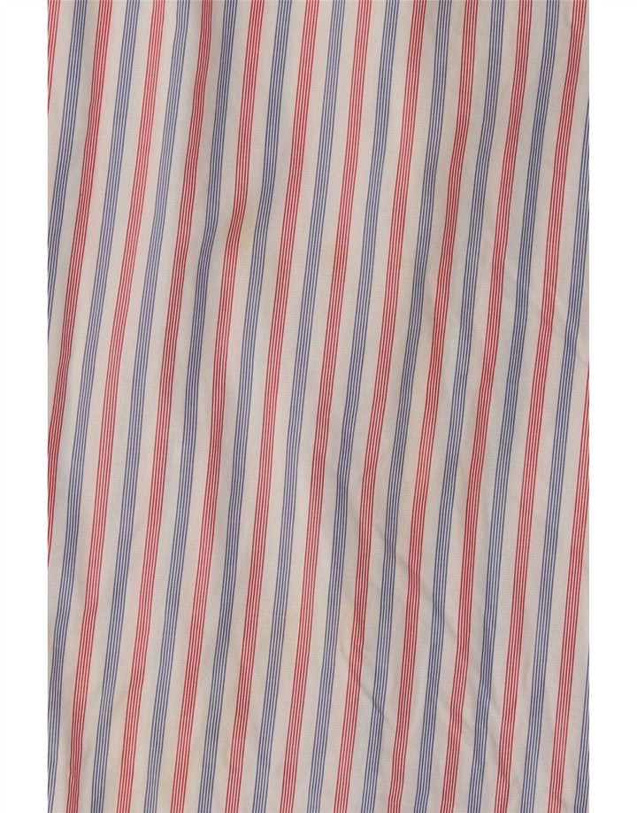 Boggi Herren-Milano-Hemd, groß, rot gestreift, Baumwolle