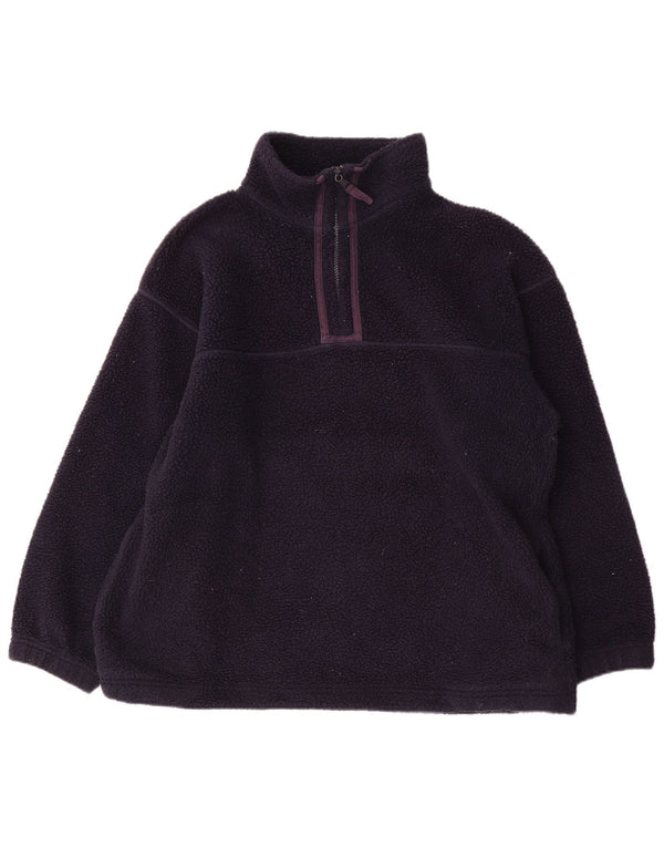 Marks & Spencer Damen Übergroßer Fleecepullover UK 12 Medium Marineblau