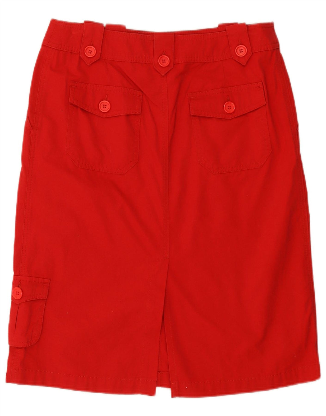 Oasis Damen Cargorock UK 12 Medium W30 Rote Baumwolle